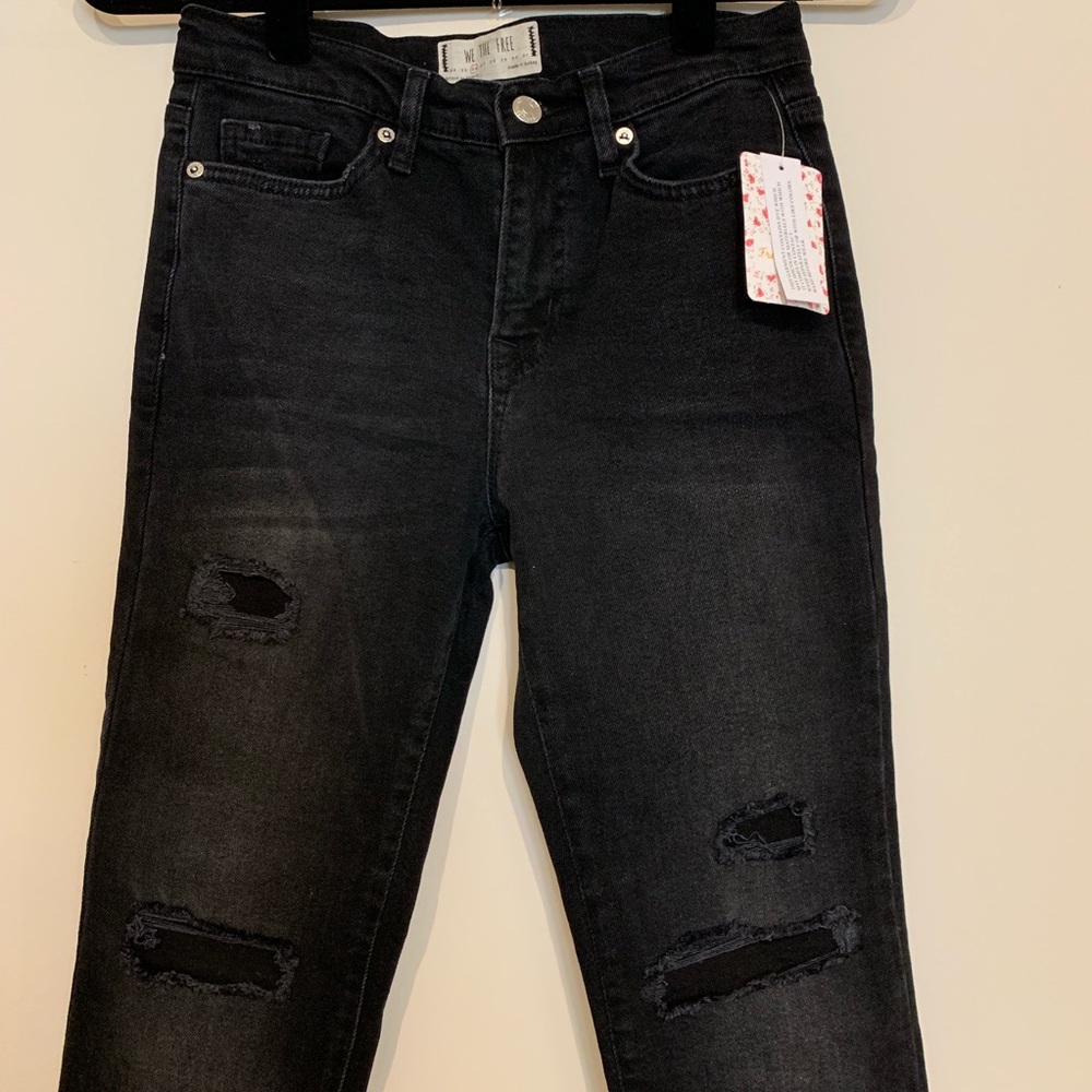 FREE PEOPLE About A Girl Ripped High Waist Jeans - Picture 5 of 8